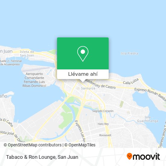 Mapa de Tabaco & Ron Lounge