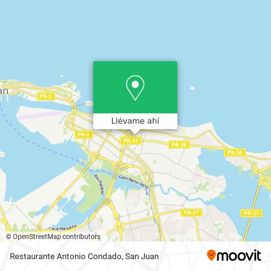 Mapa de Restaurante Antonio Condado