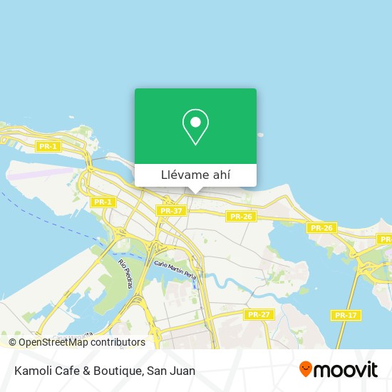 Mapa de Kamoli Cafe & Boutique