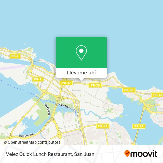 Mapa de Velez Quick Lunch Restaurant