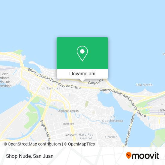 Mapa de Shop Nude