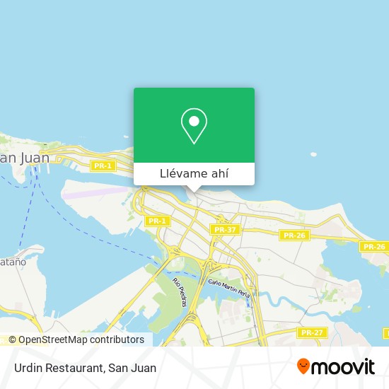 Mapa de Urdin Restaurant