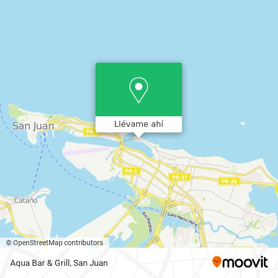 Mapa de Aqua Bar & Grill