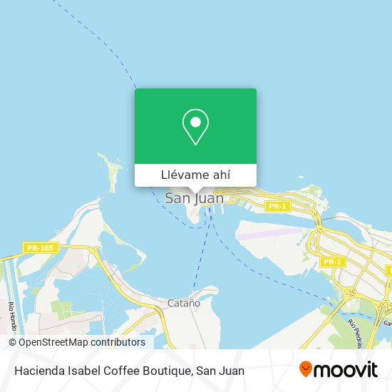 Mapa de Hacienda Isabel Coffee Boutique