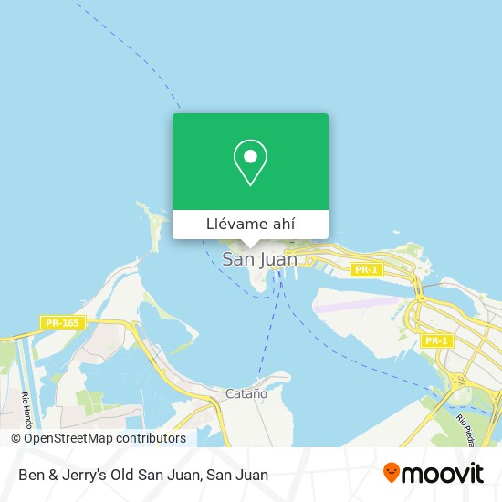 Mapa de Ben & Jerry's Old San Juan