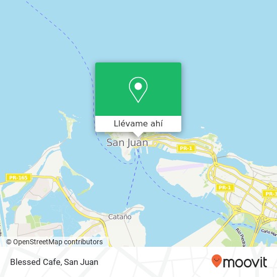 Mapa de Blessed Cafe