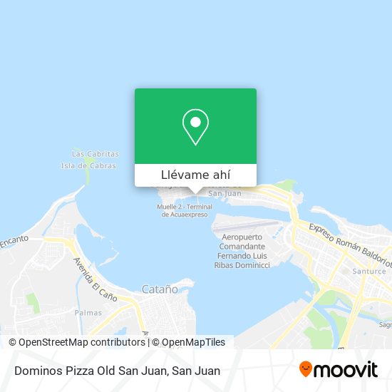 Mapa de Dominos Pizza Old San Juan