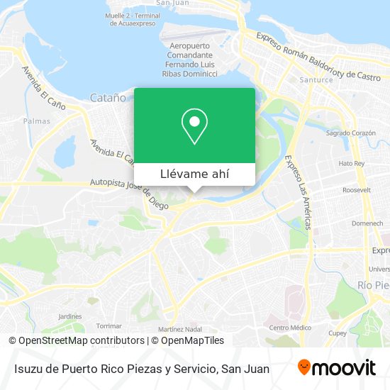 Mapa de Isuzu de Puerto Rico Piezas y Servicio