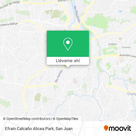 Mapa de Efraín Calcaño Alicea Park