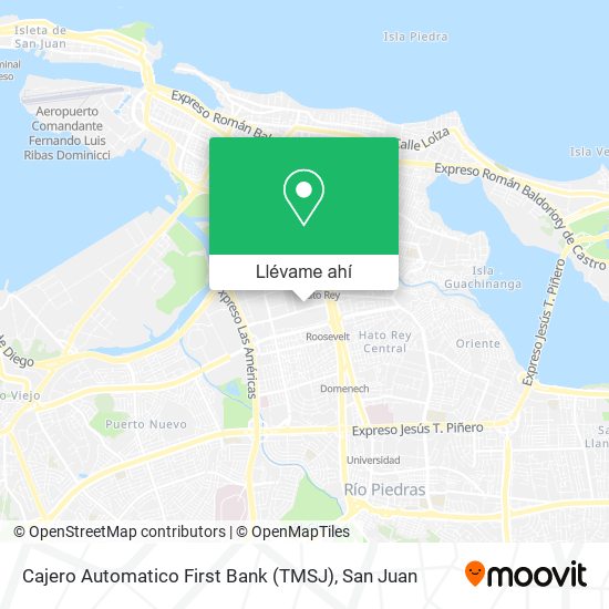 Mapa de Cajero Automatico First Bank (TMSJ)