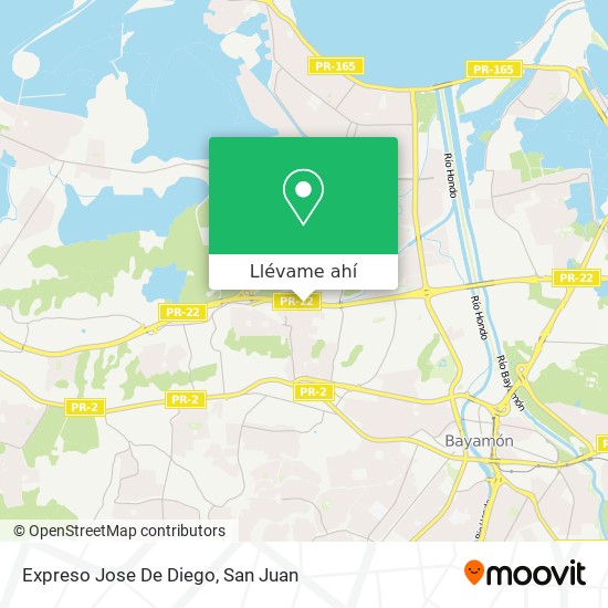 Mapa de Expreso Jose De Diego