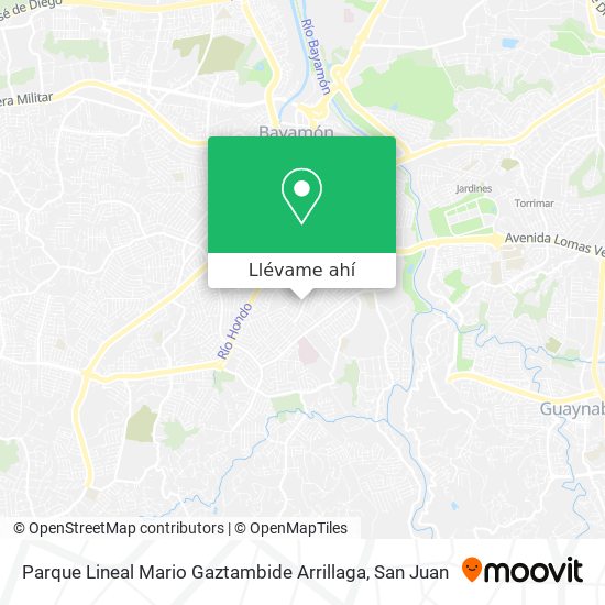 Mapa de Parque Lineal Mario Gaztambide Arrillaga