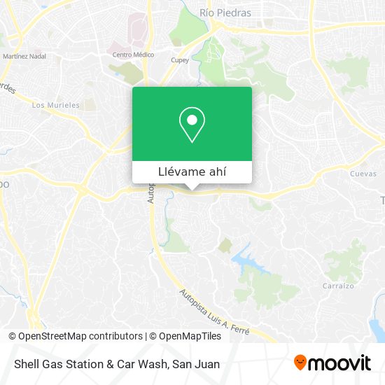 Mapa de Shell Gas Station & Car Wash