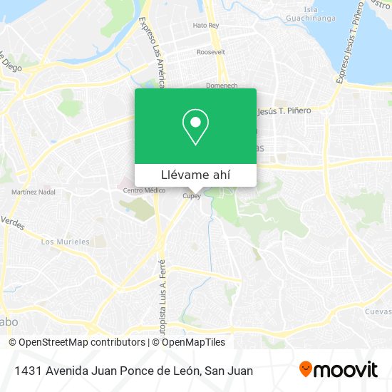 Mapa de 1431 Avenida Juan Ponce de León