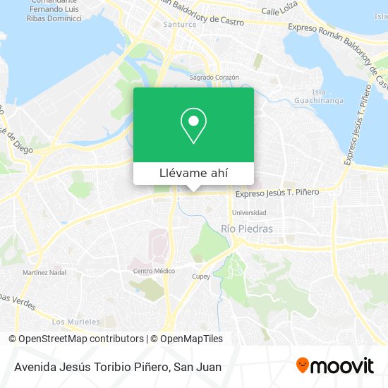 Mapa de Avenida Jesús Toribio Piñero