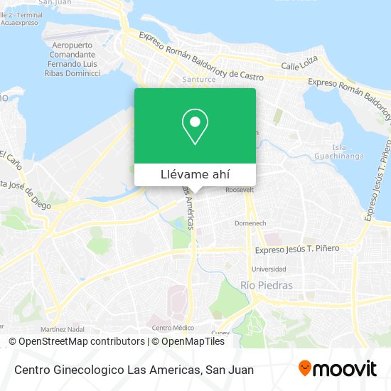 Mapa de Centro Ginecologico Las Americas