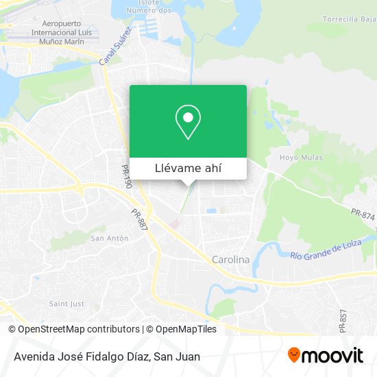 Mapa de Avenida José Fidalgo Díaz