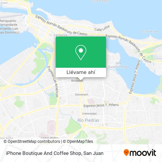Mapa de iPhone Boutique And Coffee Shop