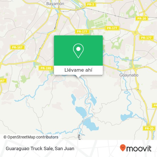 Mapa de Guaraguao Truck Sale