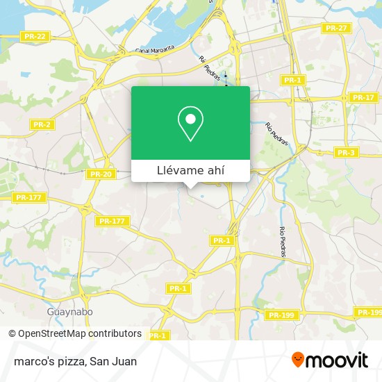 Mapa de marco's pizza