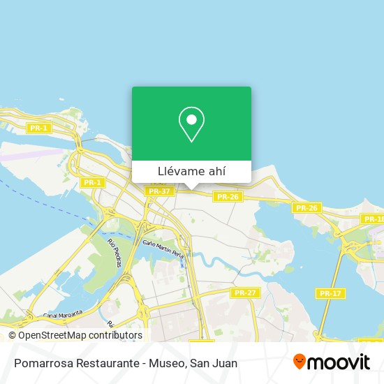 Mapa de Pomarrosa Restaurante - Museo