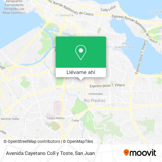 Mapa de Avenida Cayetano Coll y Toste