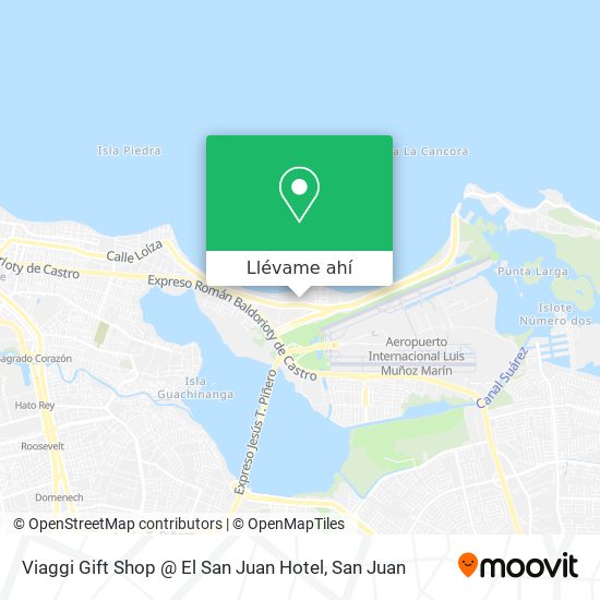 Mapa de Viaggi Gift Shop @ El San Juan Hotel