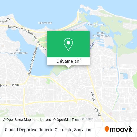 Mapa de Ciudad Deportiva Roberto Clemente