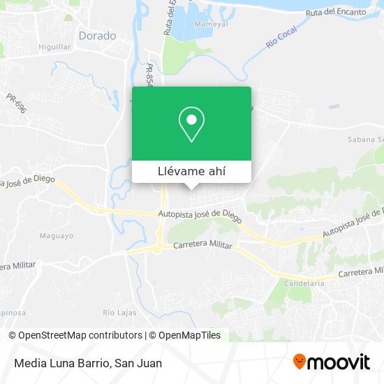 Mapa de Media Luna Barrio
