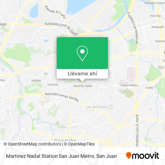 Mapa de Martinez Nadal Station San Juan Metro