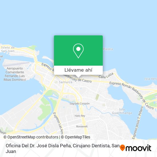 Mapa de Oficina Del Dr. José Disla Peña, Cirujano Dentista