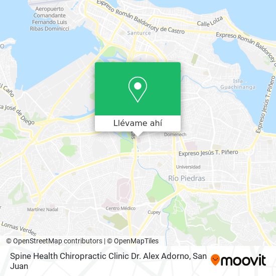 Mapa de Spine Health Chiropractic Clinic Dr. Alex Adorno