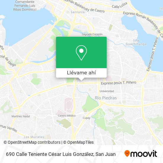 Mapa de 690 Calle Teniente César Luis González
