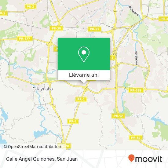 Mapa de Calle Angel Quinones