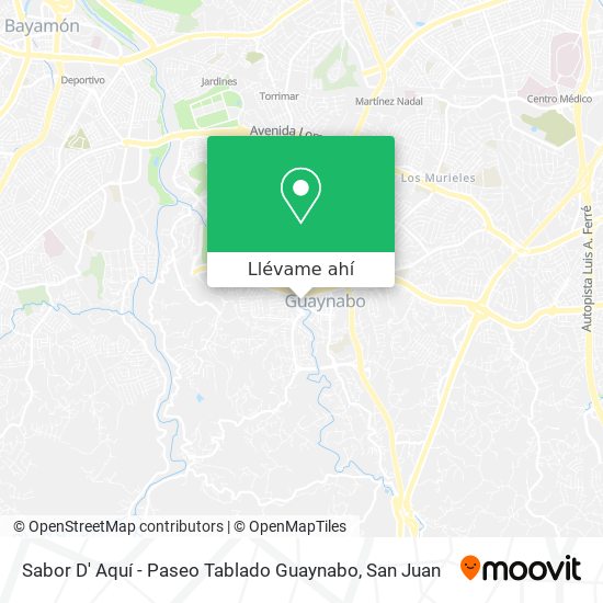 Mapa de Sabor D' Aquí - Paseo Tablado Guaynabo