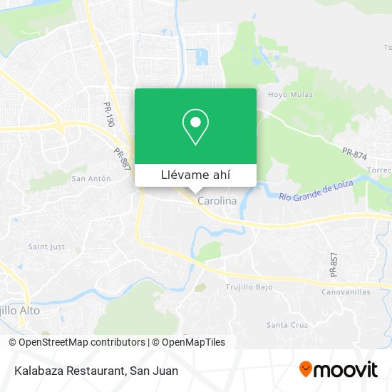 Mapa de Kalabaza Restaurant