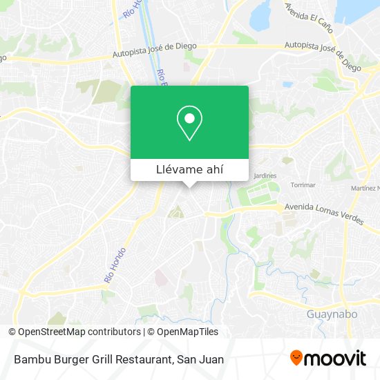 Mapa de Bambu Burger Grill Restaurant