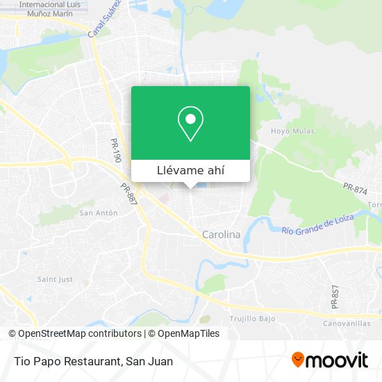 Mapa de Tio Papo Restaurant