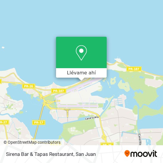 Mapa de Sirena Bar & Tapas Restaurant
