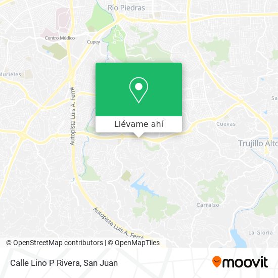 Mapa de Calle Lino P Rivera