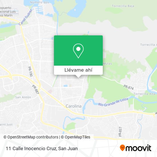 Mapa de 11 Calle Inocencio Cruz