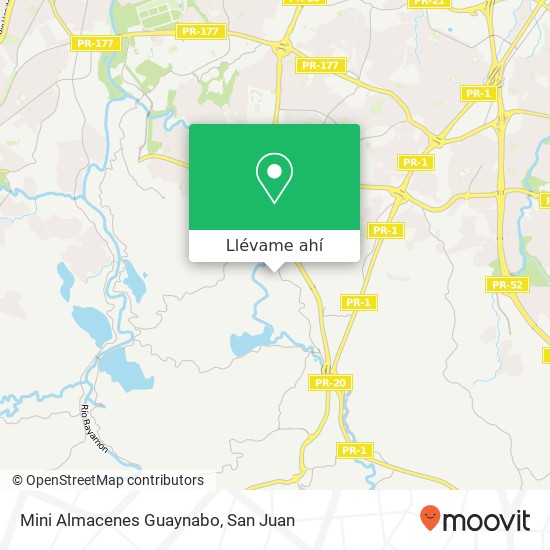 Mapa de Mini Almacenes Guaynabo
