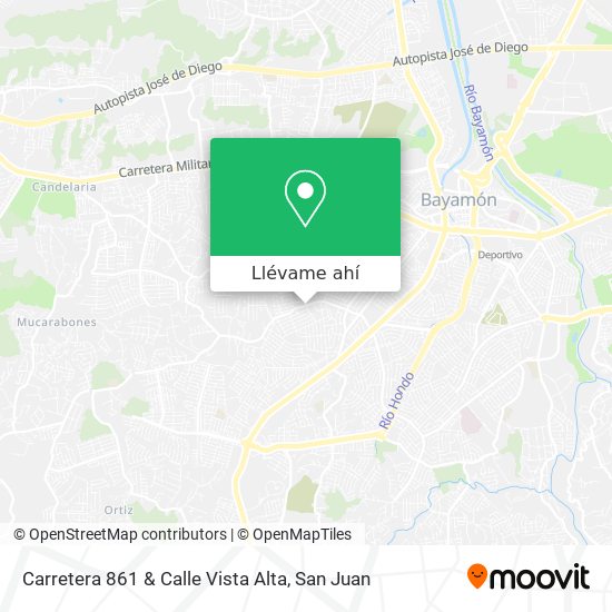 Mapa de Carretera 861 & Calle Vista Alta