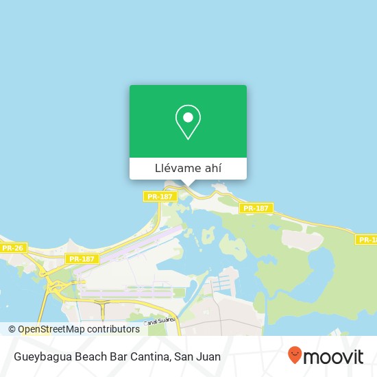 Mapa de Gueybagua Beach Bar Cantina