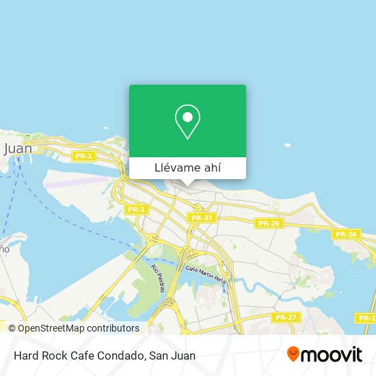 Mapa de Hard Rock Cafe Condado