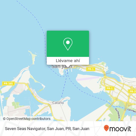 Mapa de Seven Seas Navigator, San Juan, PR