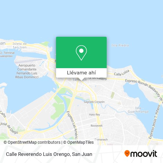 Mapa de Calle Reverendo Luis Orengo