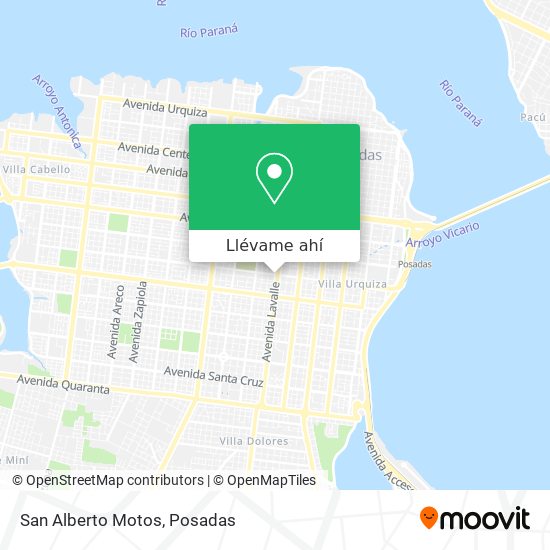 Mapa de San Alberto Motos