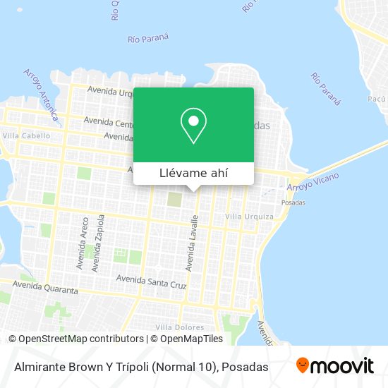 Mapa de Almirante Brown Y Trípoli (Normal 10)