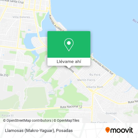 Mapa de Llamosas (Makro-Yaguar)